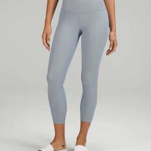 Newer Lululemon Align Ribbed High Rise Crop 23” Grey/12